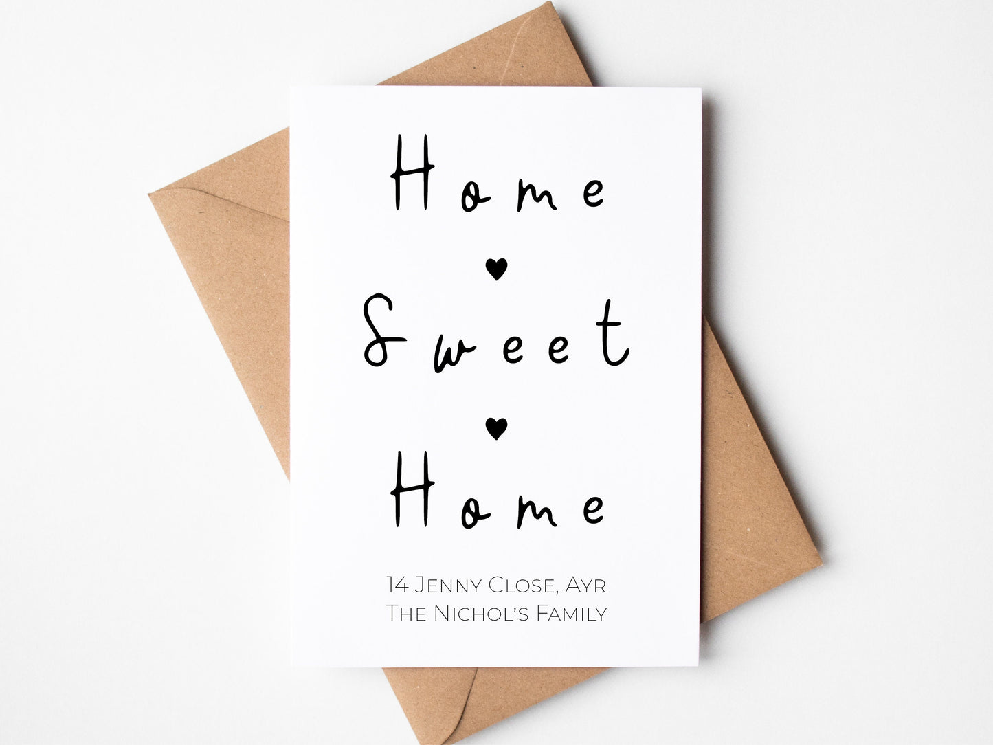 Home sweet home housewarming card | VA224