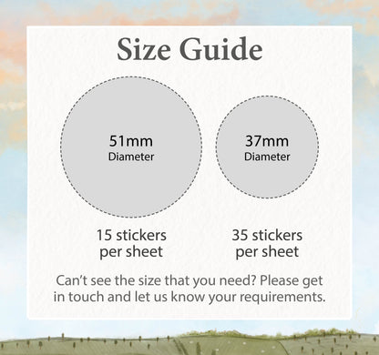 Wedding sticker | Personalised with your names and wedding date VA203