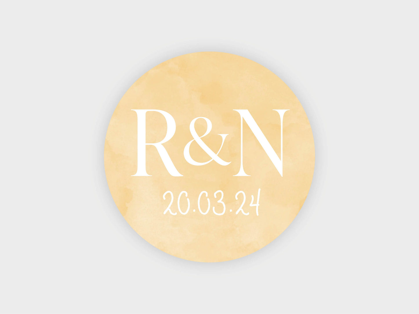 Wedding sticker | Personalised with your names and wedding date VA206