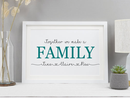 Family names wall gift VA207