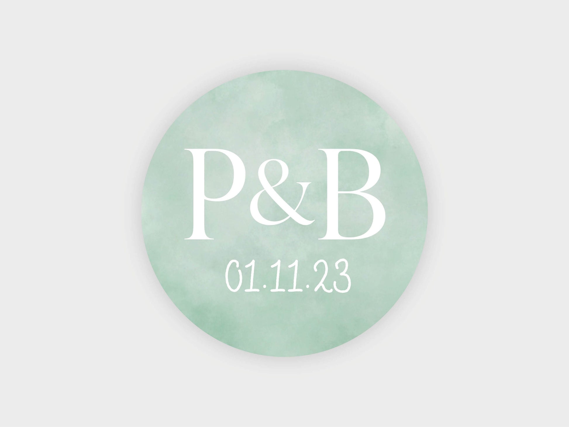 Wedding sticker | Personalised with your names and wedding date VA206