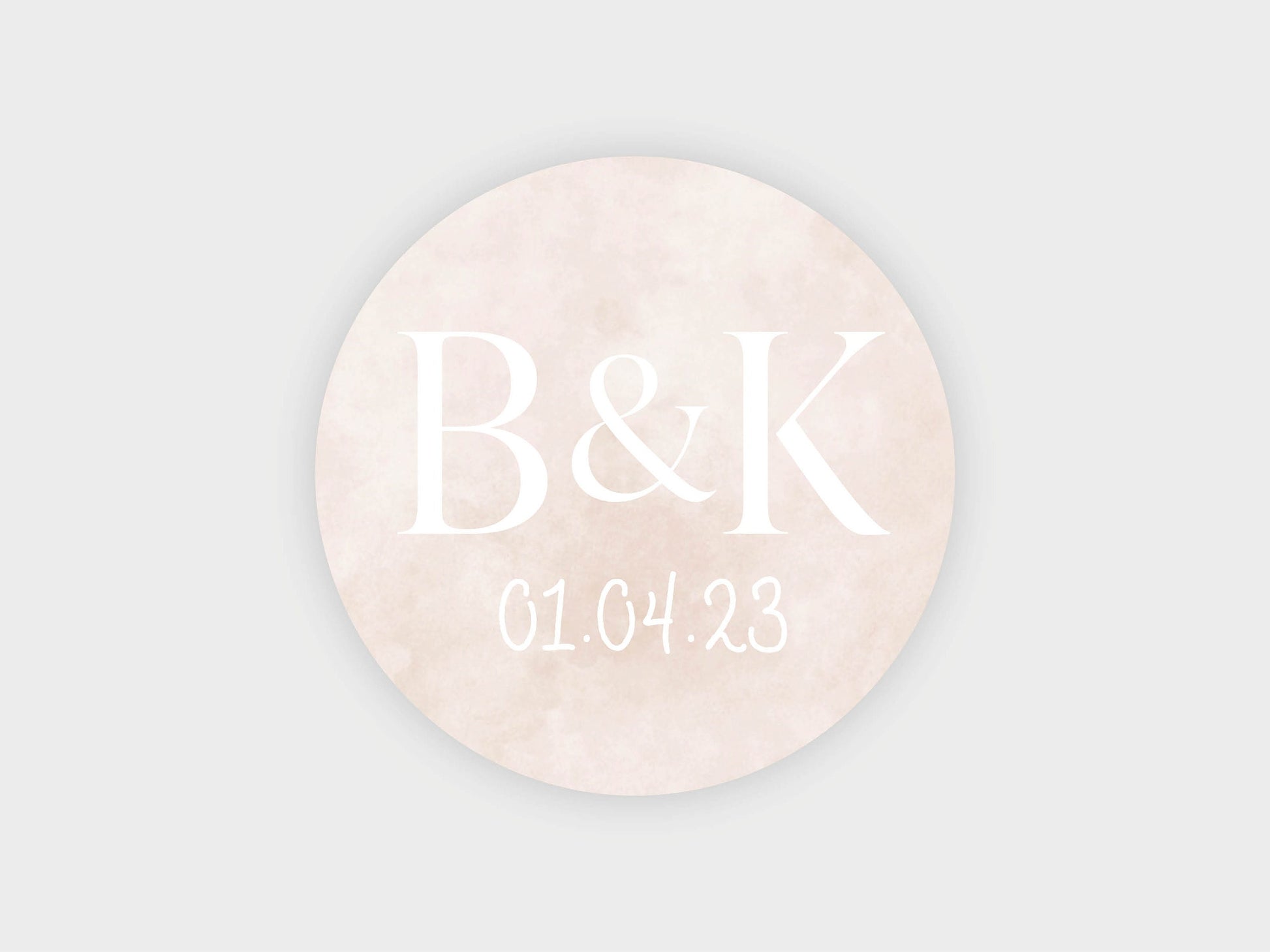 Wedding sticker | Personalised with your names and wedding date VA206